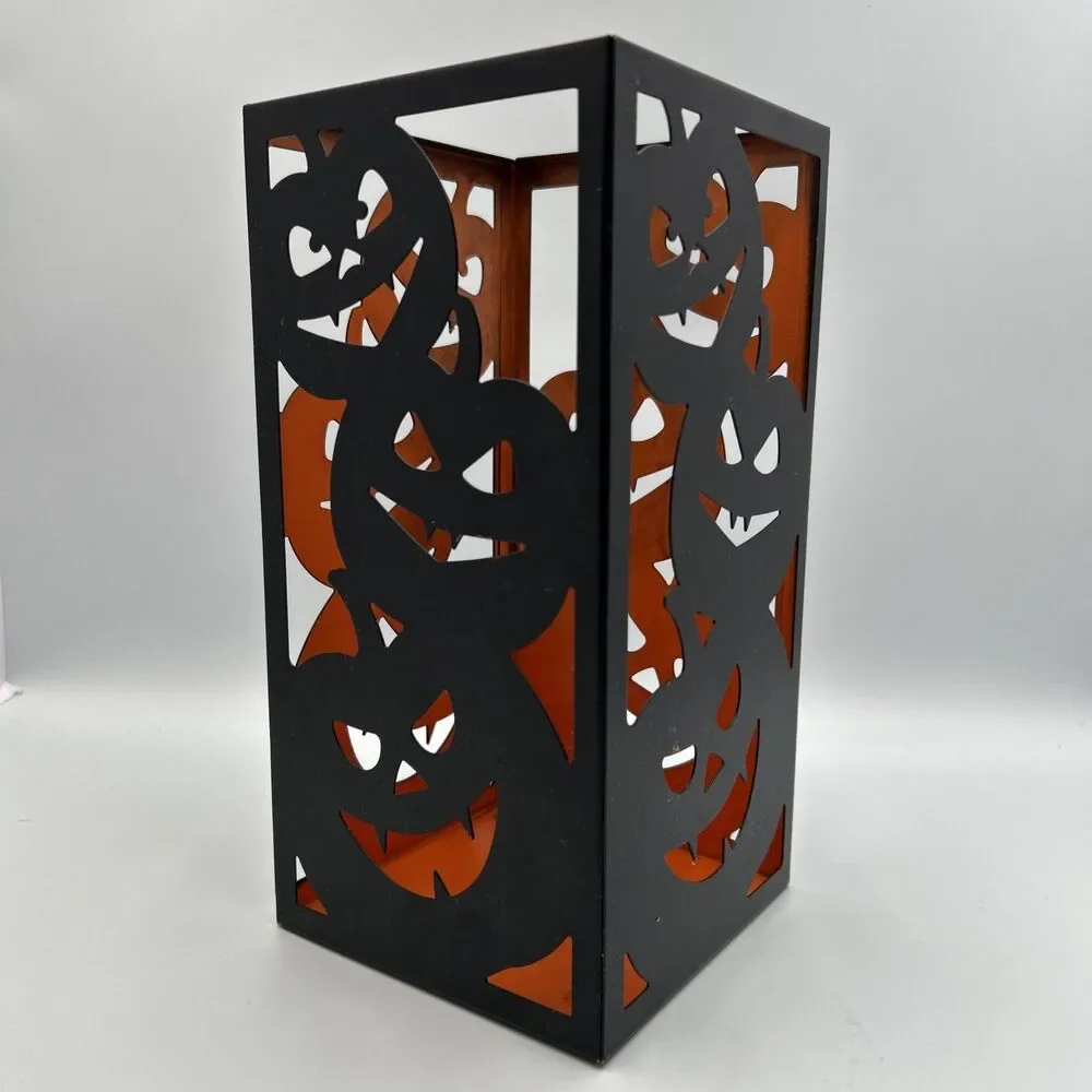 Yankee Candle 2017 Halloween All Hallows Eve Jack O Lantern Metal Candle Holder